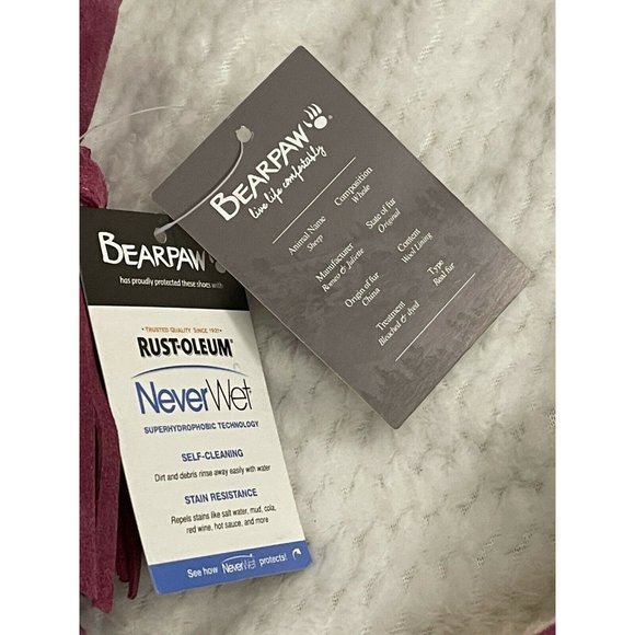 Big Girls Size (3) BEARPAW Mia Boots, from Finish Line Pink Suede Sheepskin - Picture 6 of 12